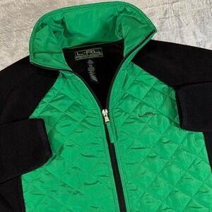 Vintage Ralph Lauren L-RL Lauren Active Jacket |‎ Green Black | Medium
